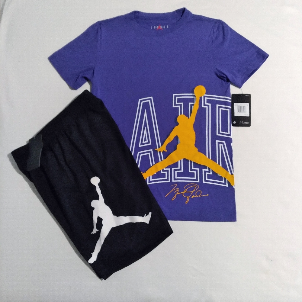 Jordan Boys Youth 2pc Short & Tee Set - Medium